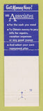 Matchbook Cover - Associates Loan Company Cleveland OH