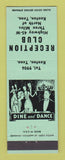 Matchbook Cover - Reception Club Kenton TN