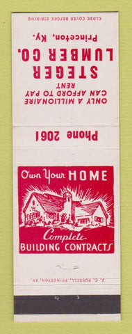 Matchbook Cover - Steger Lumber Princeton KY