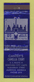 Matchbook Cover - Cantey's Cameillia Court Motel Americus GA