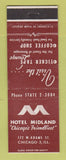 Matchbook Cover - Hotel Midland Chicago IL