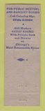 Matchbook Cover - Hotel Midland Chicago IL