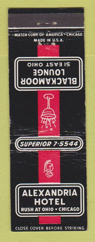 Matchbook Cover - Alexandria Hotel Chicago IL Blackmoor Lounge