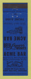 Matchbook Cover - Acme Bar Fort Wayne IN