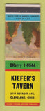 Matchbook Cover - Kiefer's Tavern Cleveland OH