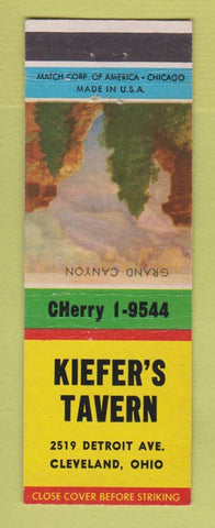 Matchbook Cover - Kiefer's Tavern Cleveland OH