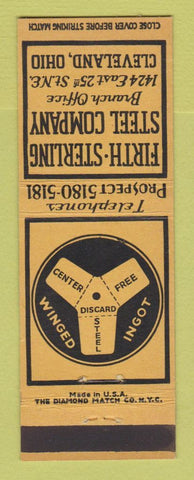 Matchbook Cover - Firth Sterling Steel Cleveland OH