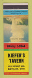 Matchbook Cover - Kiefer's Tavern Cleveland OH