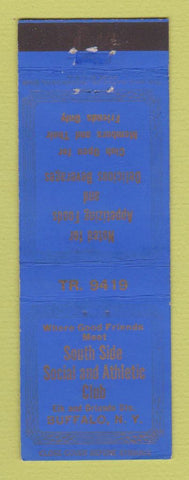 Matchbook Cover - South Side Social Athletic Club Buffalo NY
