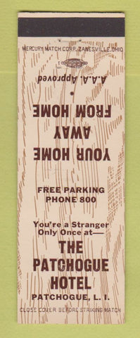 Matchbook Cover - The Patchogue Hotel LI NY