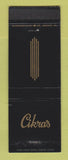 Matchbook Cover - Cikra's Furs Cleveland OH WEAR