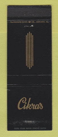 Matchbook Cover - Cikra's Furs Cleveland OH WEAR