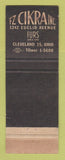 Matchbook Cover - Cikra's Furs Cleveland OH WEAR