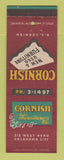 Matchbook Cover - Cornish Furniture Oklahoma City OK