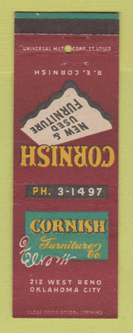 Matchbook Cover - Cornish Furniture Oklahoma City OK