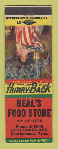 Matchbook Cover - Neal's Food Store Grocery Chattanooga TN WEAR