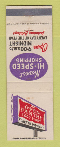 Matchbook Cover - Open Pantry Food Market Grocery