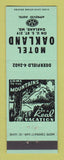 Matchbook Cover - Motel Oakland MD