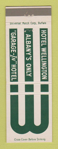 Matchbook Cover - Hotel Wellington Albany NY