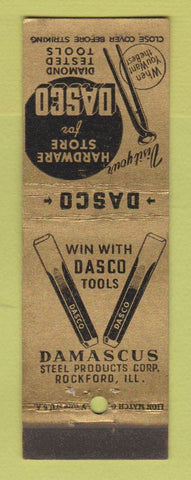 Matchbook Cover - Dasco Tools Rockford IL WEAR