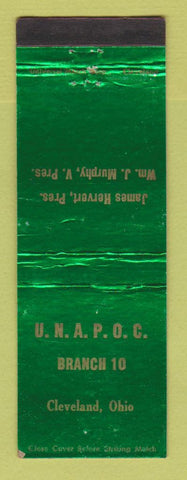 Matchbook Cover - UNAPOC Branch 10 Cleveland OH WEAR