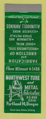 Matchbook Cover - Northwest Tube and Metal Fabricators Portland OR