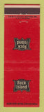 Matchbook Cover - Rock Island Railroad