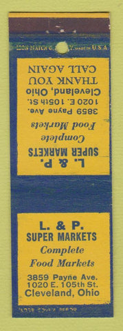 Matchbook Cover - L&P Super Markets Grocery Cleveland OH
