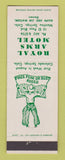 Matchbook Cover - Royal Arms Motel Manitou Springs Colorado Pikes Peak Rodeo