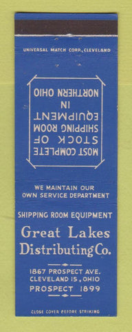 Matchbook Cover - Great Lakes Shipping Room Equipment Cleveland OH