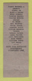 Matchbook Cover - Great Lakes Shipping Room Equipment Cleveland OH