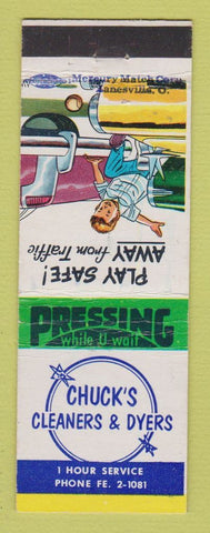 Matchbook Cover - Chuck's Cleaners Dyers