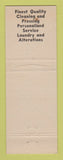 Matchbook Cover - King B Cleaners Minneapolis MN