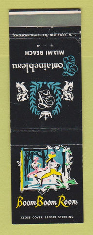 Matchbook Cover - Fontainebleau Hotel Miami Beach FL Boom Boom Room