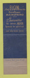 Matchbook Cover - Elgin Watches Baxter's Jewelry New Bern NC