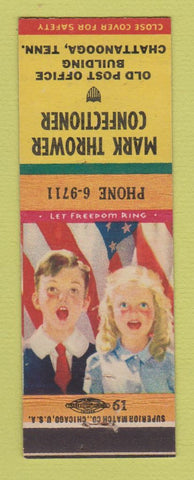 Matchbook Cover - Mark Thrower Confectioner Chattanooga TN
