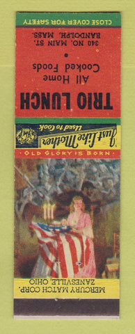 Matchbook Cover - Trio Lunch Randolph MA