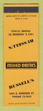 Matchbook Cover - Russell's Bar Mixed Drinks Syracuse? NY