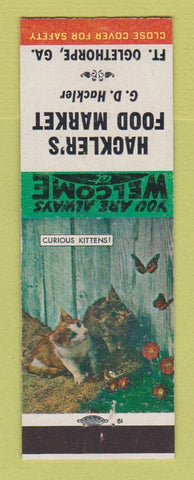 Matchbook Cover - Hackler's Food Market Grocery Fort Oglethorpe GA