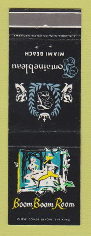 Matchbook Cover - Fontainebleau Hotel Miami Beach FL Boom Boom Room