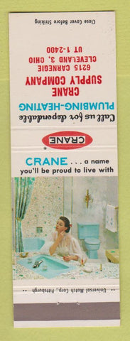 Matchbook Cover - Crane Plumbing Heating Supply Cleveland OH girlie