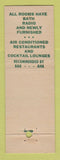Matchbook Cover - Hotel Olmsted Cleveland OH Portage Akron
