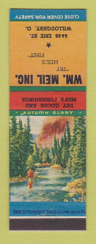 Matchbook Cover - Wm Meil Men's Clothes Willoughby OH
