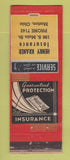 Matchbook Cover - Henry Kramer Insurance Marion OH WEAR