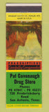 Matchbook Cover - Pat Cavenaugh Drug Store San Antonio TX