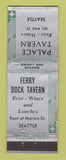 Matchbook Cover - Palace Tavern Seattle WA Ferry Dock Tavern WEAR