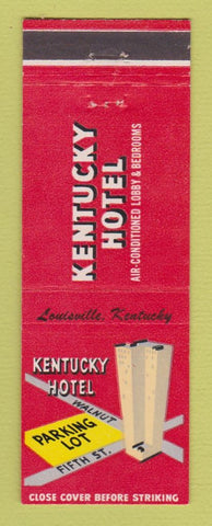 Matchbook Cover - Kentucky Hotel Louisville KY