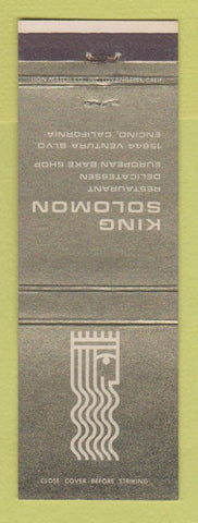 Matchbook Cover - King Solomon Restaurant Encino CA