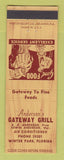 Matchbook Cover - Anderson's Gateway Grill Wainter Park FL