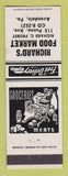 Matchbook Cover - Richard's Food Market Grocery Avondale PA WEAR